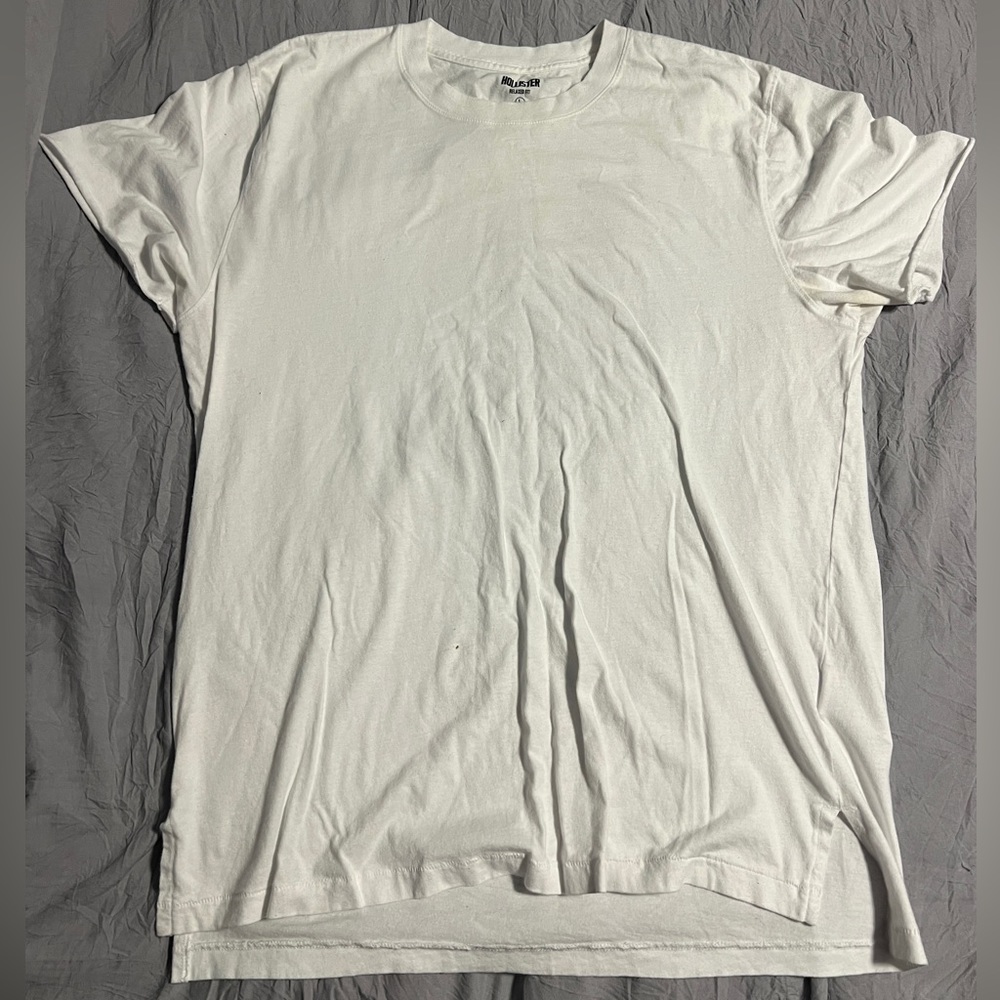 Hollister Relaxed Fit Tee T Shirt / Men’s (L) Large White 100% Cotton
